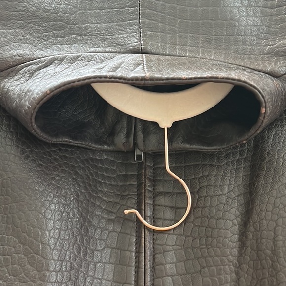 Y2K ALL LEATHER BROWN EXPRESS JACKET - Picture 8 of 10